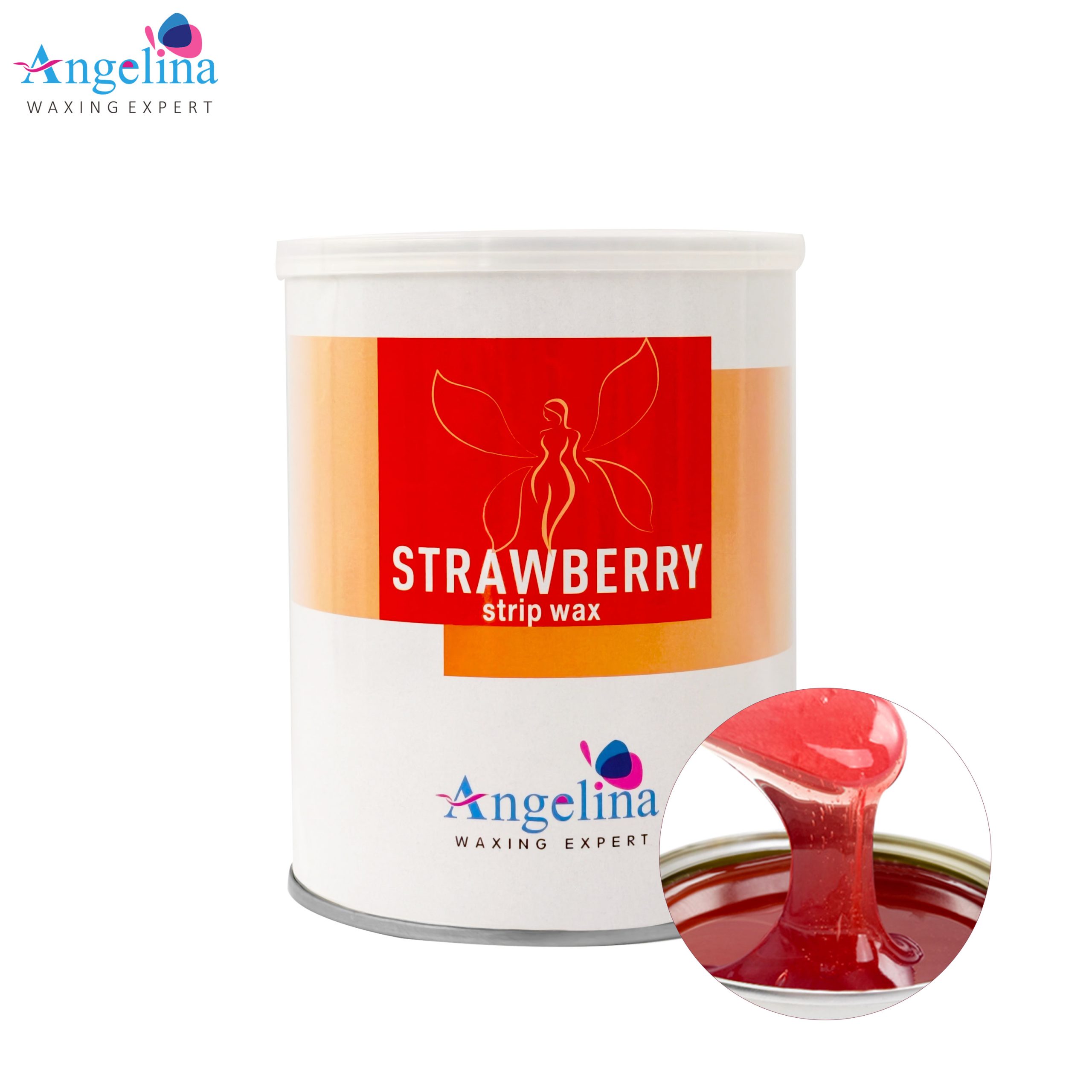 8OOG TIN STRAWVBERRY STRIP WAX