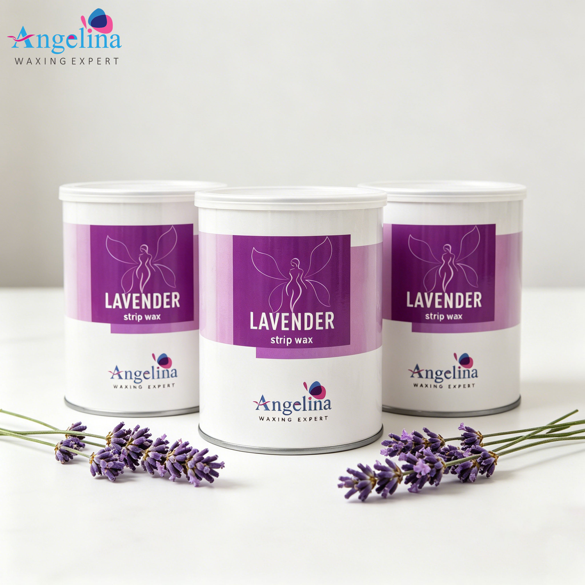 8O0G TIN LAVENDER STRIP WAX