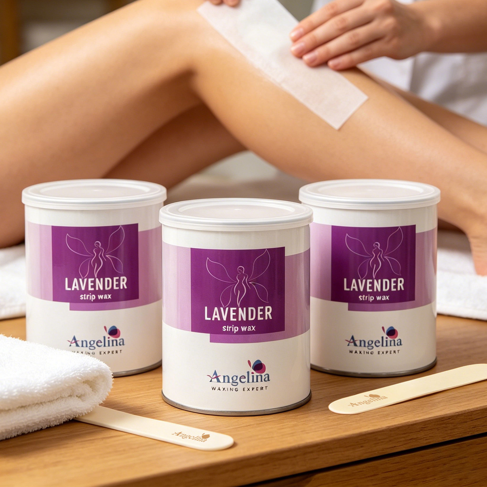 8O0G TIN LAVENDER STRIP WAX - Image 2